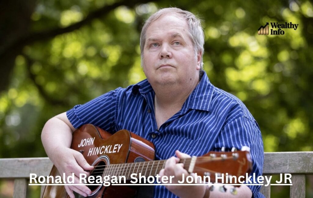John Hinckley's Music Career – the former Reagan shooter performing music with his guitar outdoors